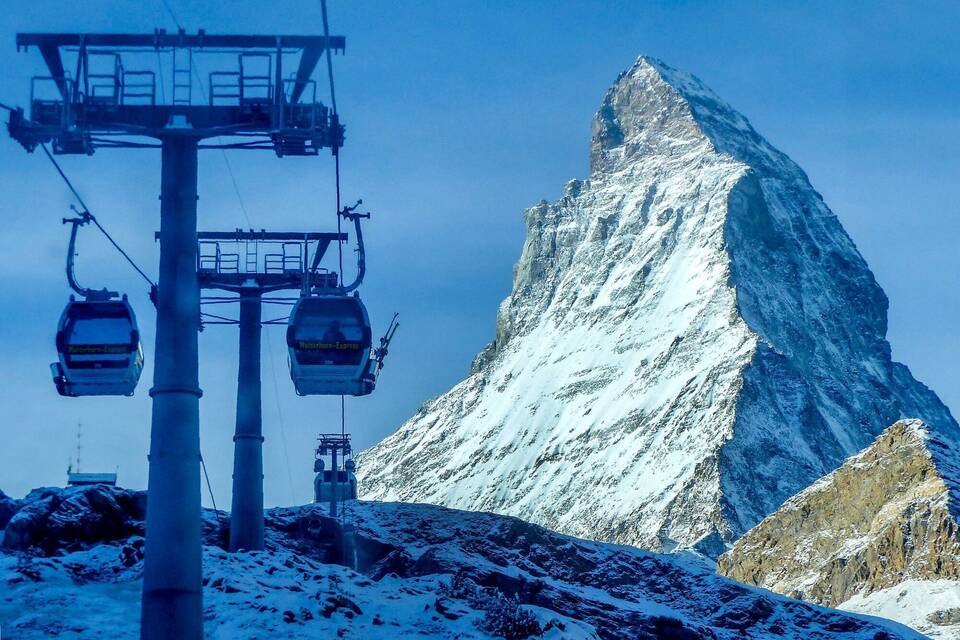 Gondeln am Matterhorn