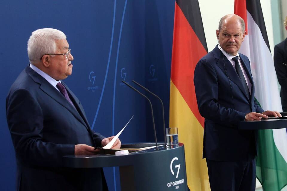 Scholz empfängt Mahmoud Abbas