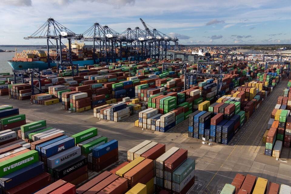 Containerhafen in Felixstowe Containerhafen in Felixstowe