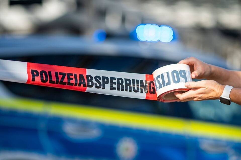 Polizeiabsperrung Polizeiabsperrung