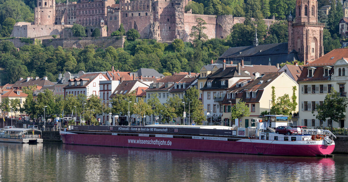 Nampu Stier Heidelberg Tyskland Heidelberg: Die MS Wissenschaft geht vor Anker - Heidelberg