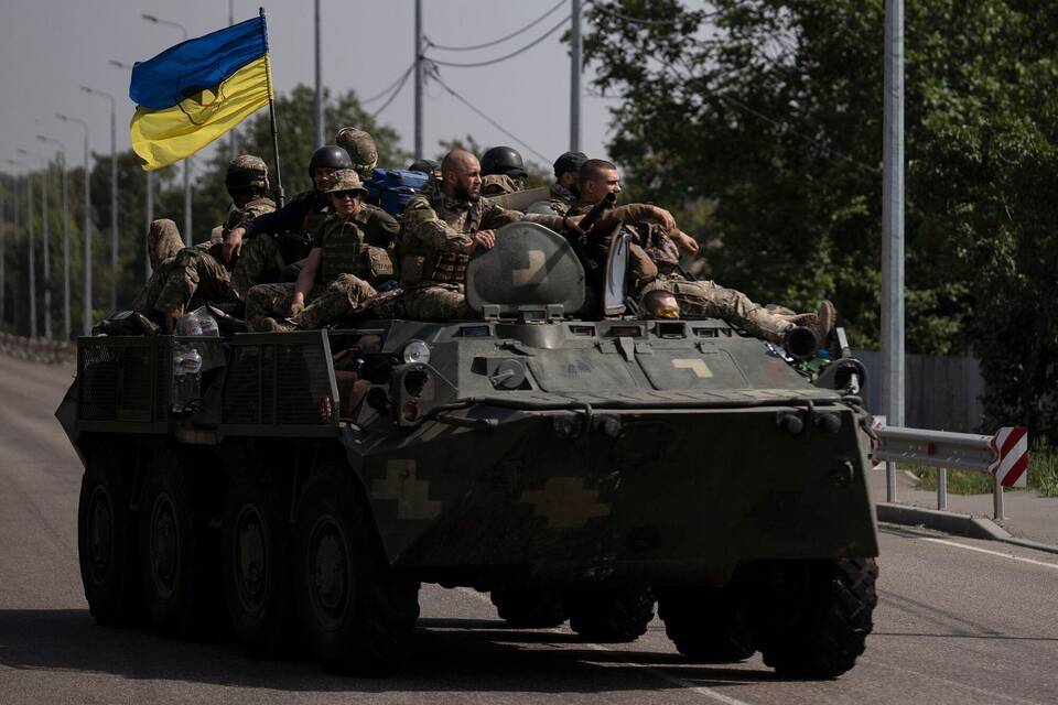 Ukrainische Soldaten in Donezk