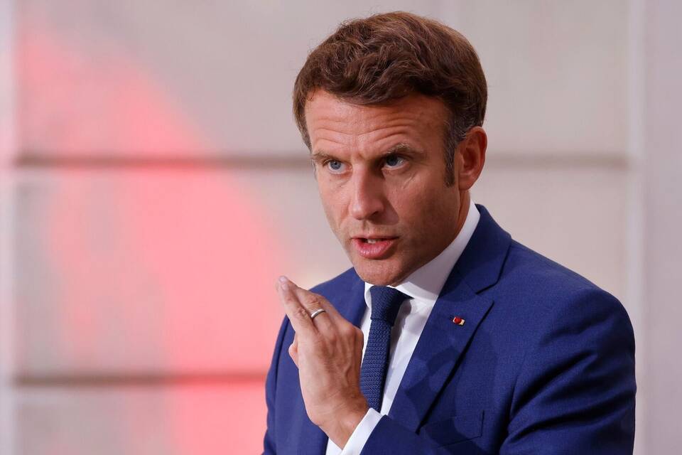Frankreichs Präsident Macron Frankreichs Präsident Macron