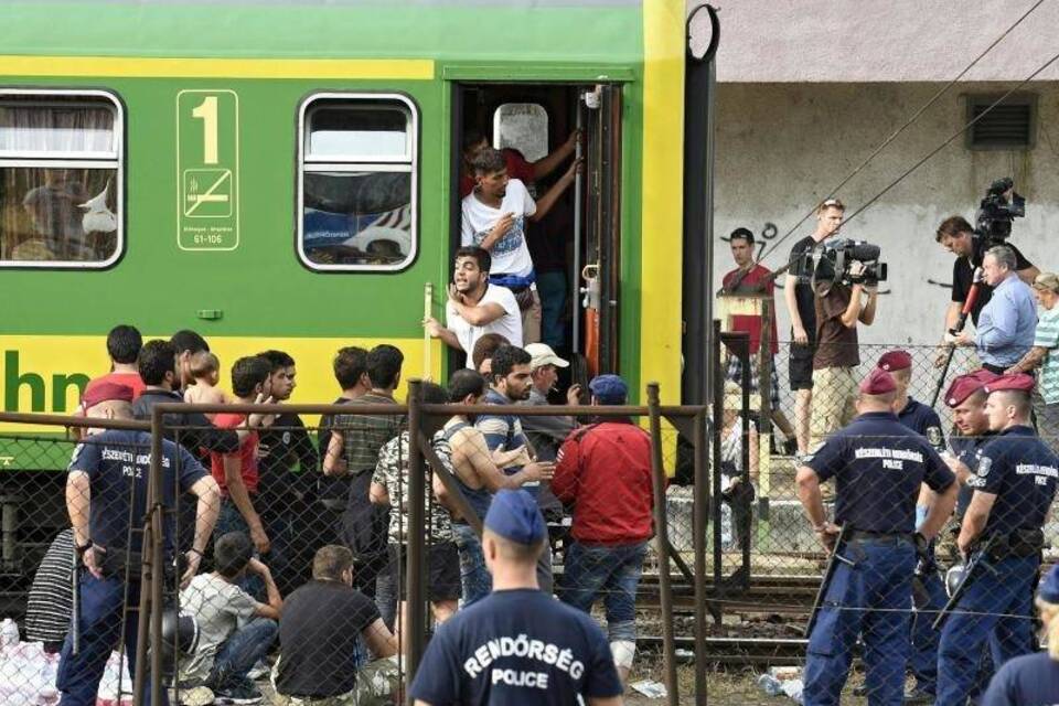 Polizeieinsatz in Ungarn