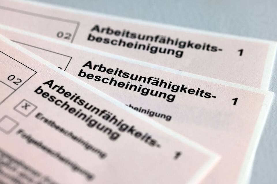 Krankenschein für Arbeitnehmer