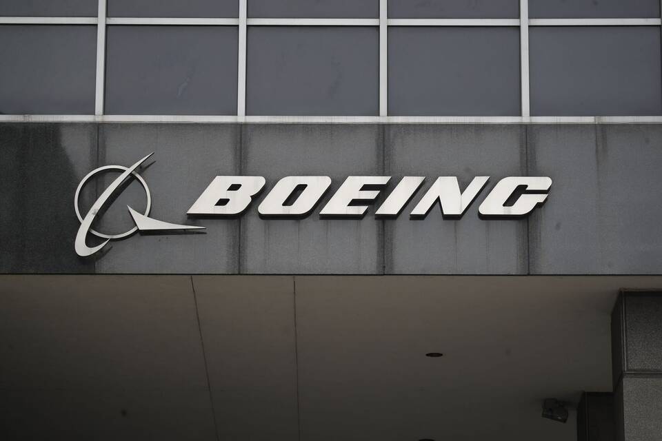 Boeing-Schriftzug