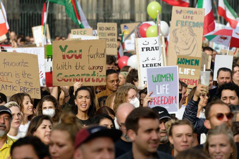 Iran-Demo in Köln