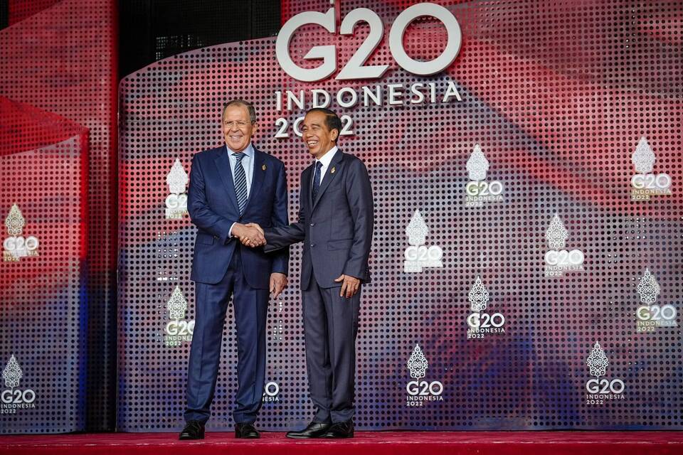 Sergej Lawrow und Joko Widodo
