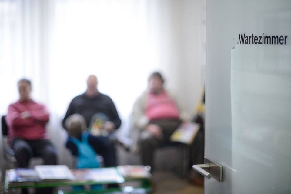 Wartezimmer einer Arztpraxis Wartezimmer einer Arztpraxis