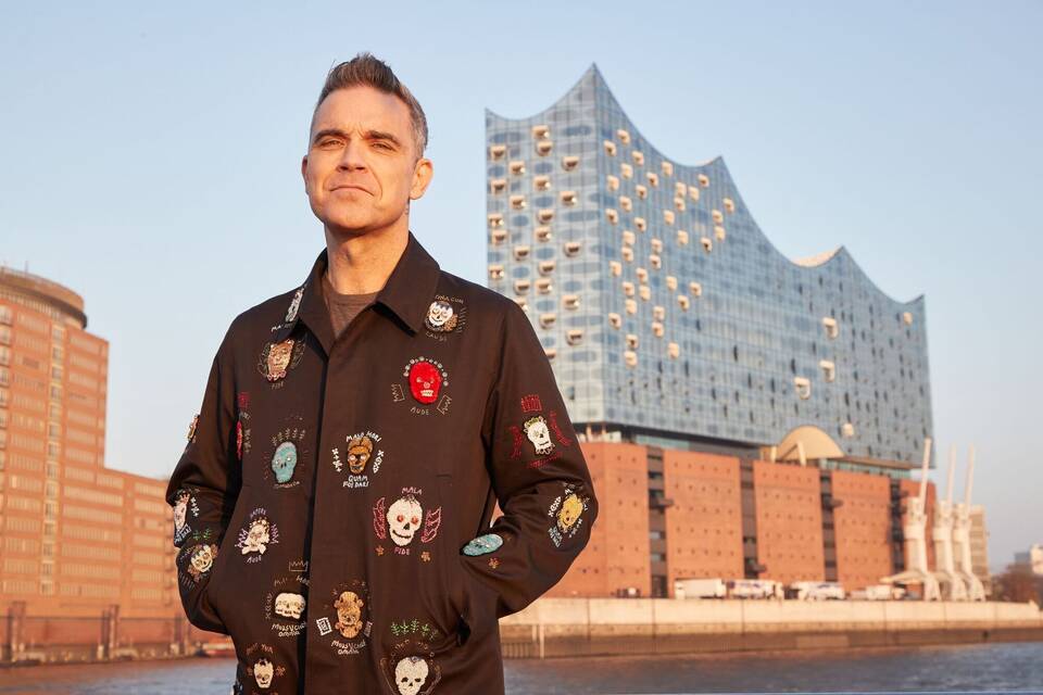 Robbie Williams im Hamburger Hafen Robbie Williams im Hamburger Hafen