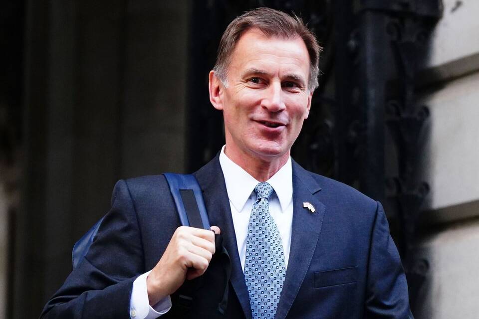 Britischer Finanzminister Hunt Britischer Finanzminister Hunt