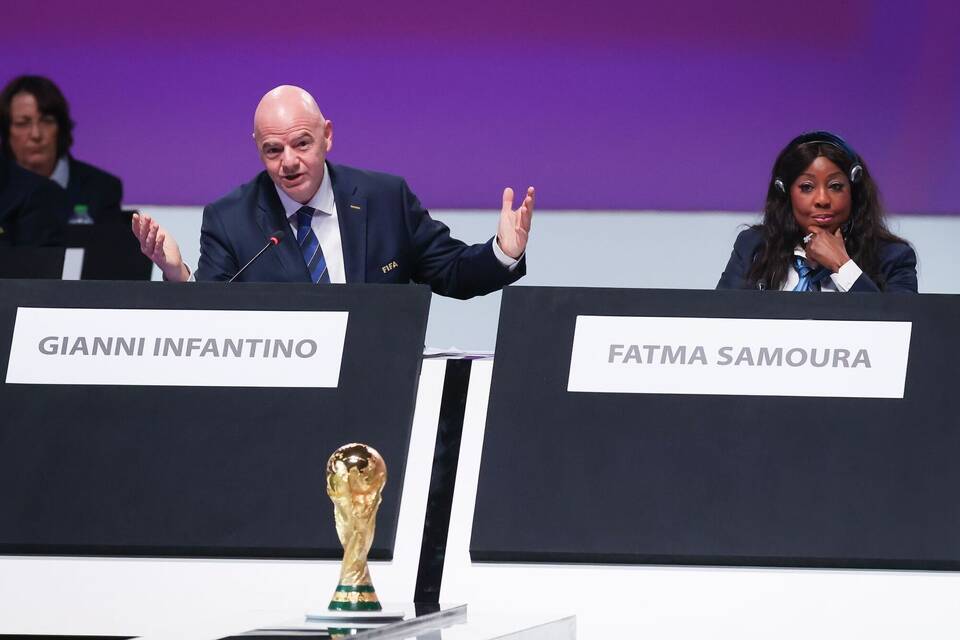 Infantino und Samoura Infantino und Samoura