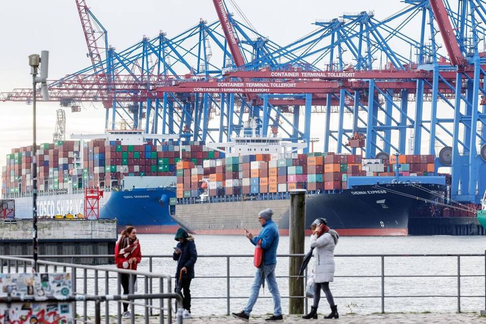 Containerterminal im Hamburger Hafen