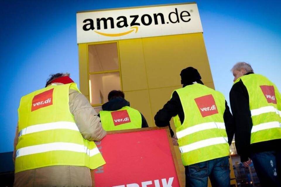 Streik bei Amazon in Leipzig Streik bei Amazon in Leipzig