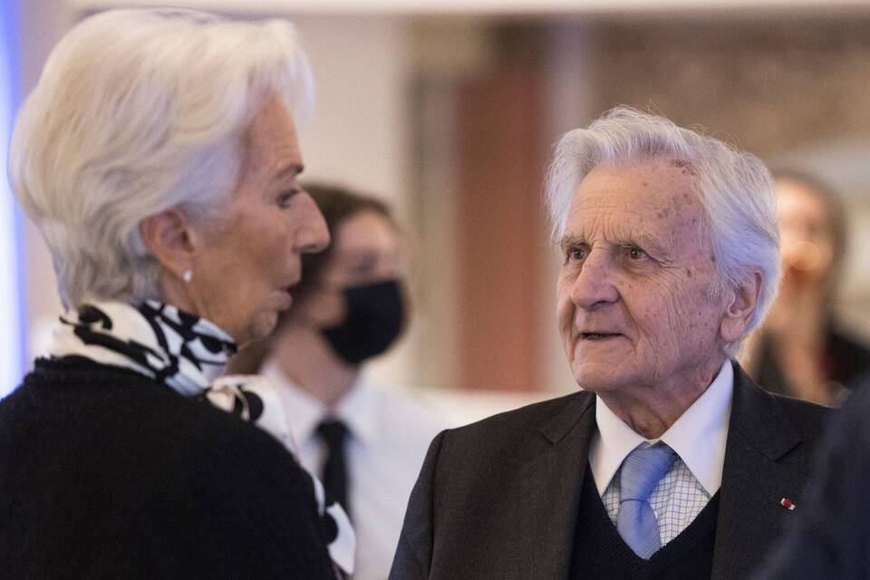 Jean-Claude Trichet und Christine Lagarde