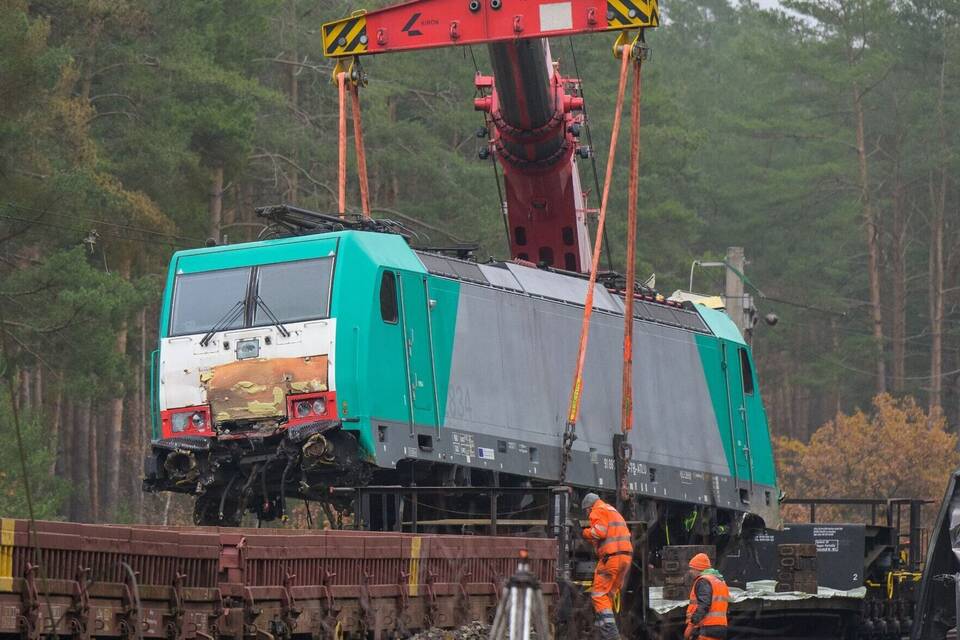 Bergung nach Güterzug-Unfall Bergung nach Güterzug-Unfall