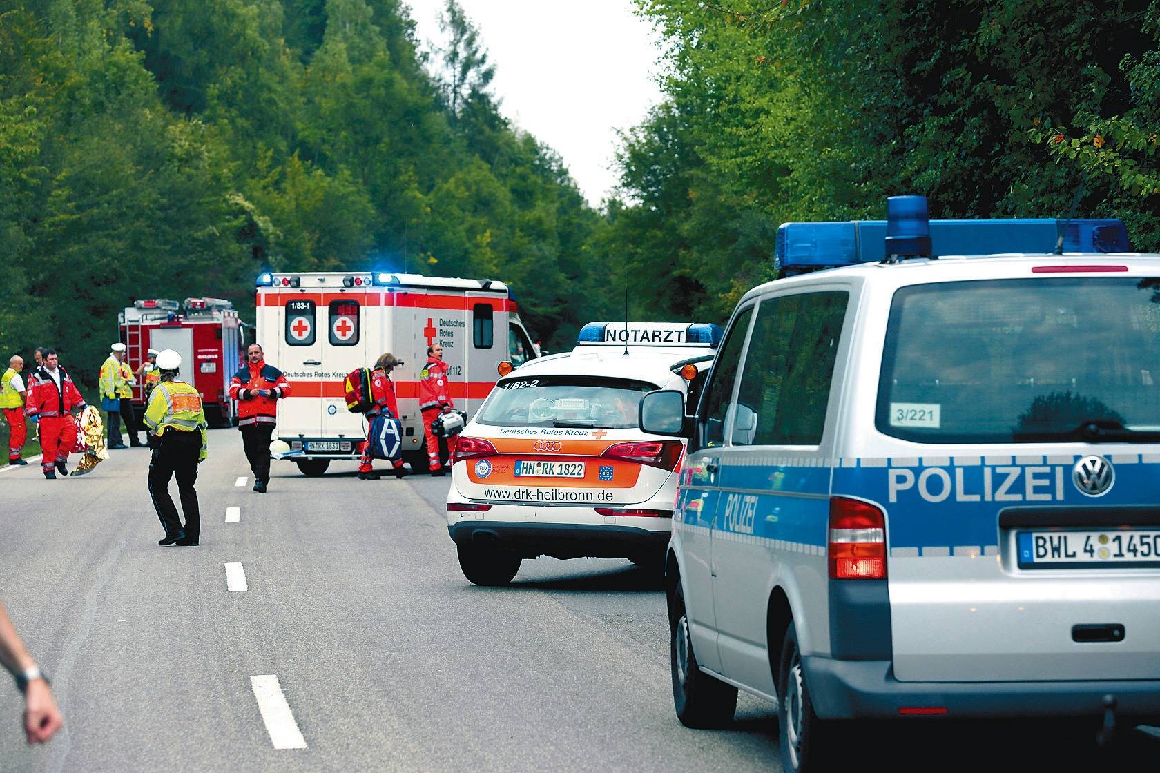 Unfall bei Bad Rappenau: Die Rettungskräfte konnten nichts mehr tun 