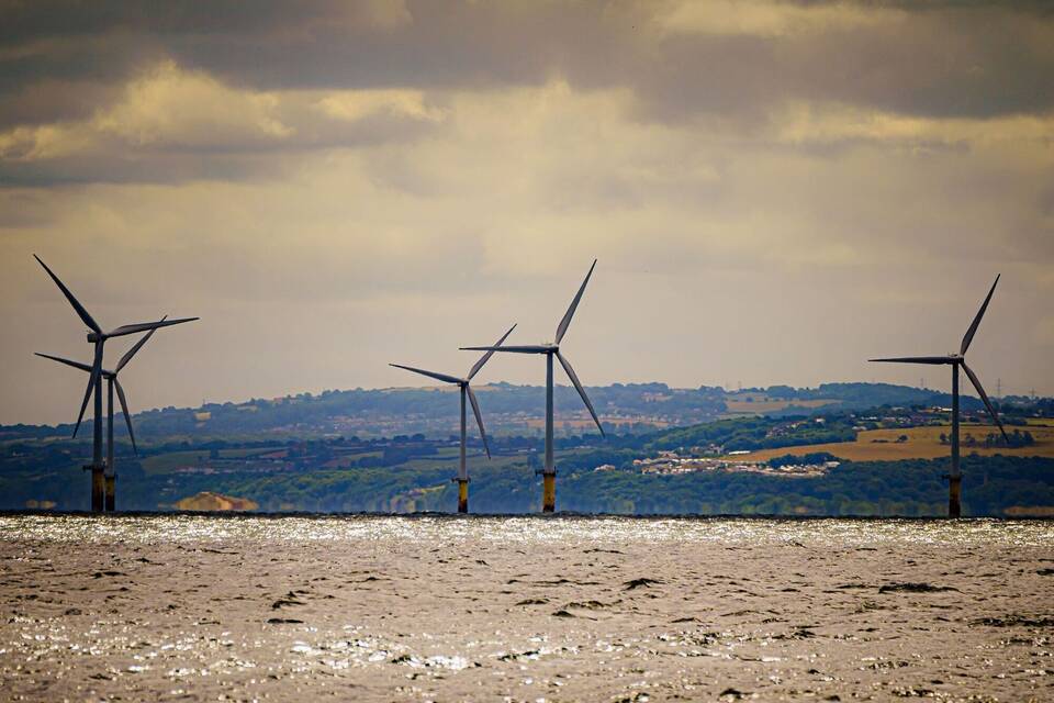 Offshore-Windpark vor Großbritannien Offshore-Windpark vor Großbritannien