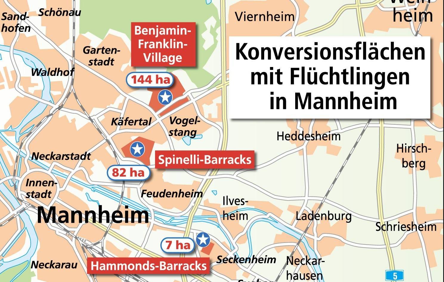 Fluchtlinge In Mannheim Drei Kasernen Fur 12 000 Menschen Nachrichten Aus Mannheim Rnz