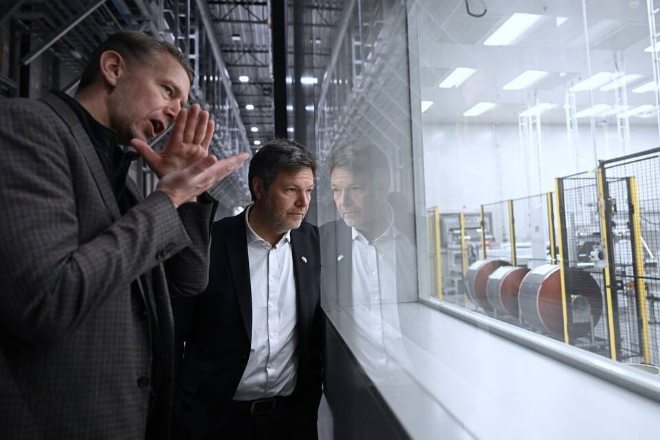 Bundeswirtschaftsminister Habeck in Schweden Bundeswirtschaftsminister Habeck in Schweden