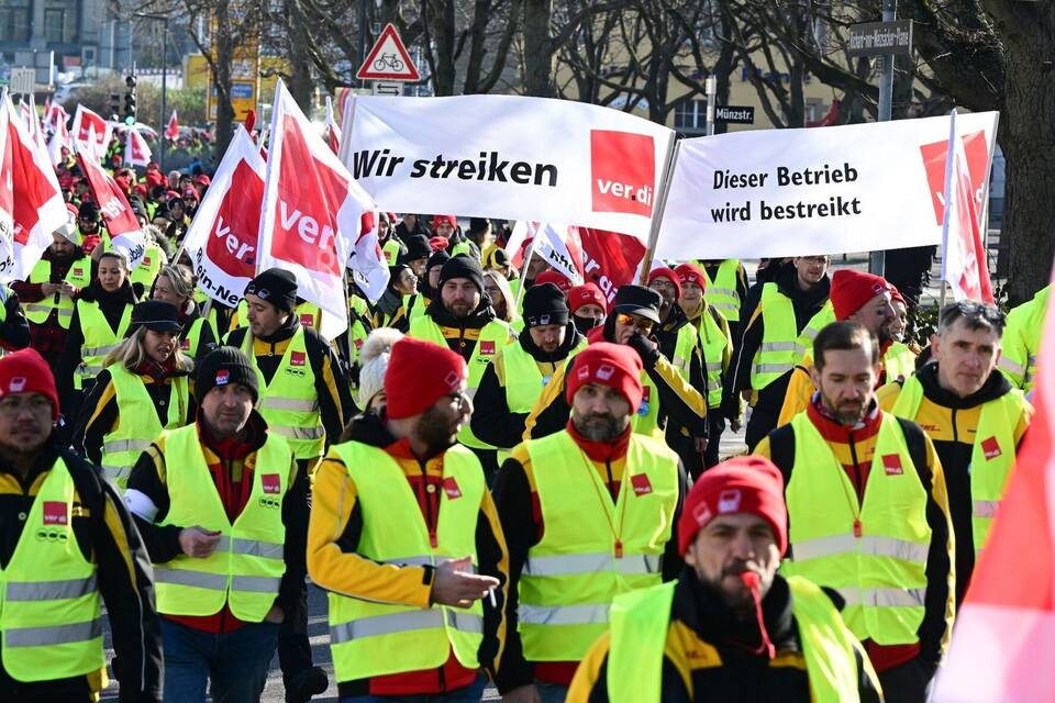 Warnstreiks bei der Deutschen Post