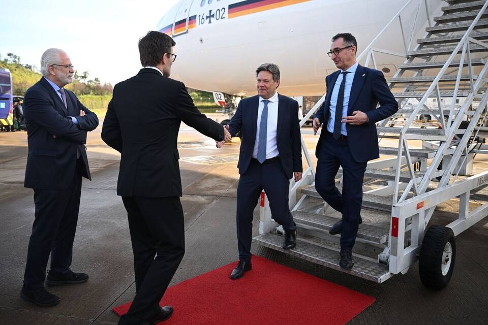 Habeck und Özdemir in Brasilien Habeck und Özdemir in Brasilien