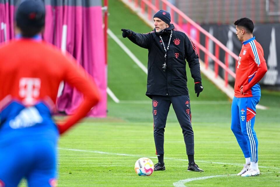 Thomas Tuchel beim Training