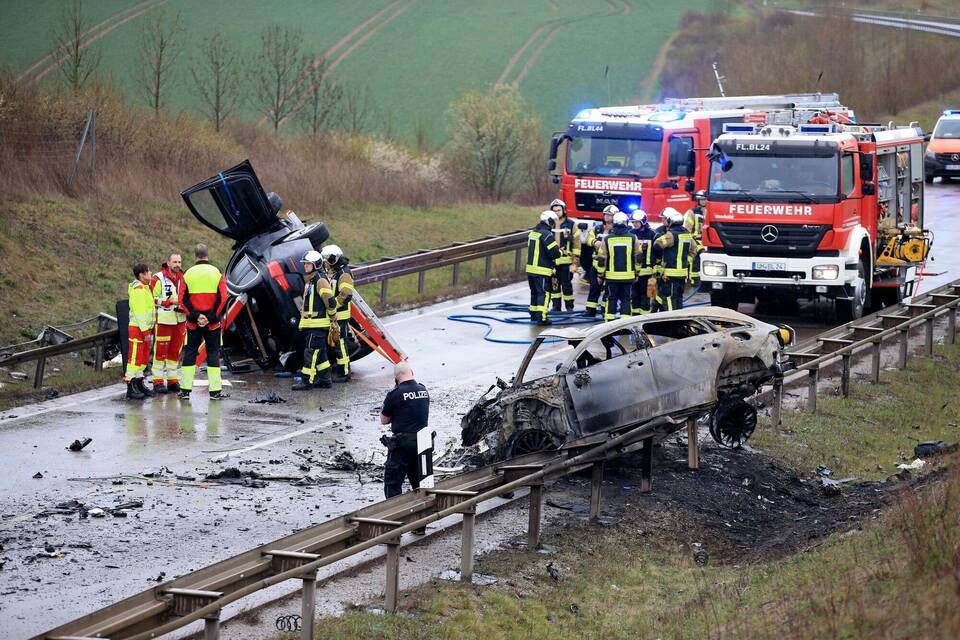 Schwerer Unfall im Norden Thüringens Schwerer Unfall im Norden Thüringens