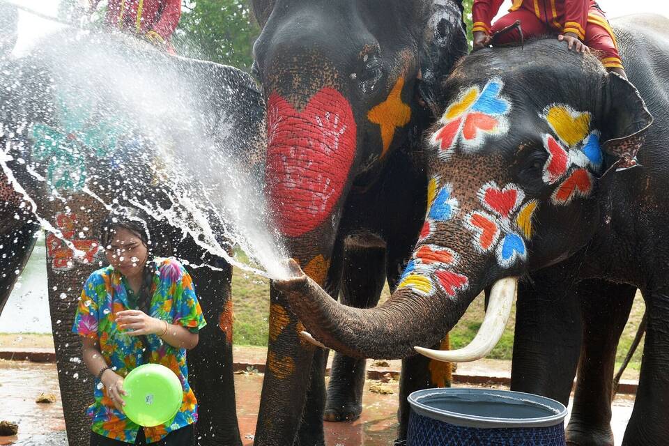 Wasserfest Songkran in Thailand Wasserfest Songkran in Thailand
