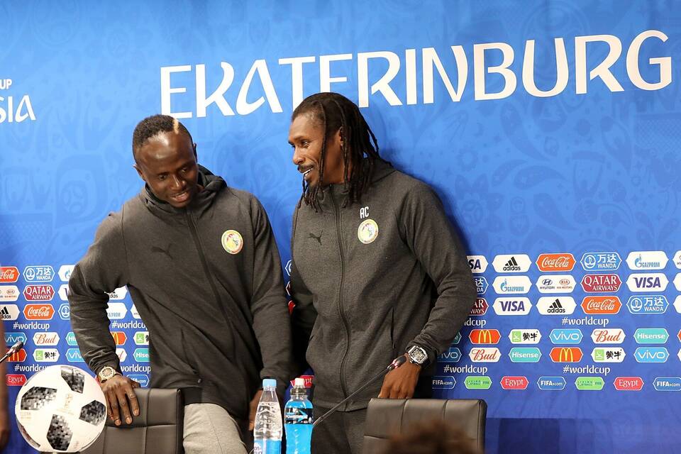 Sadio Mané und Aliou Cissé Sadio Mané und Aliou Cissé