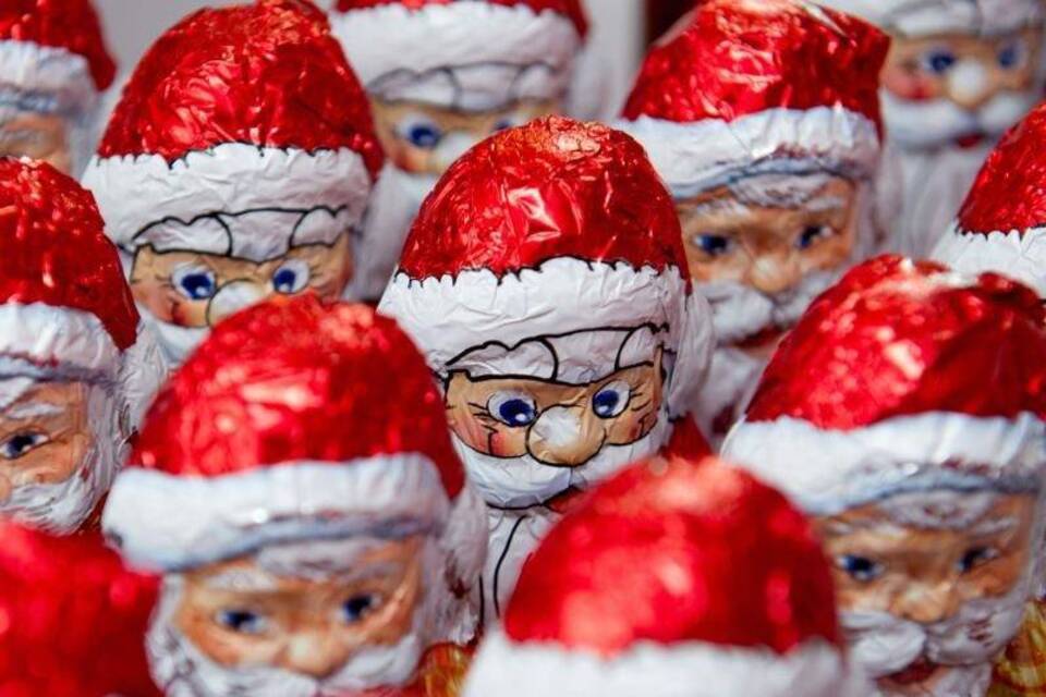 Schoko-Weihnachtsmänner