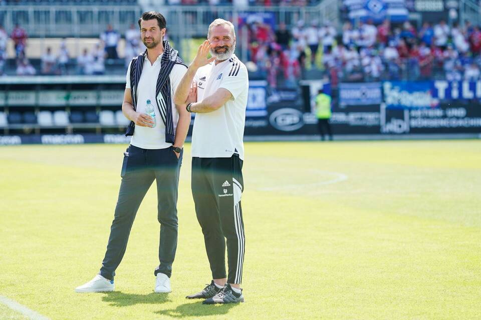 Jonas Boldt (l) und Tim Walter Jonas Boldt (l) und Tim Walter