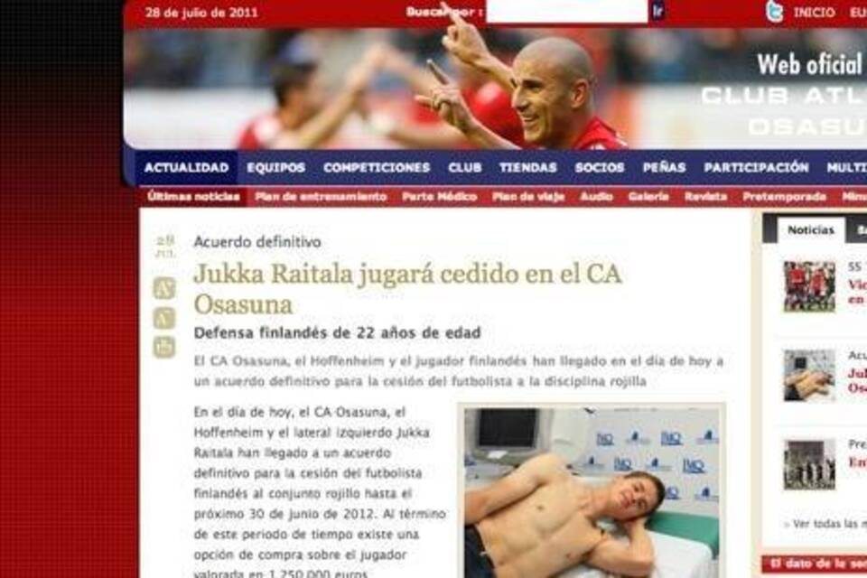 Raitala geht nach Osasuna!
