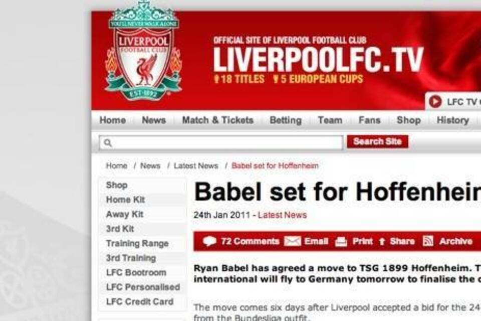 Liverpool verkündet: Babel kommt!