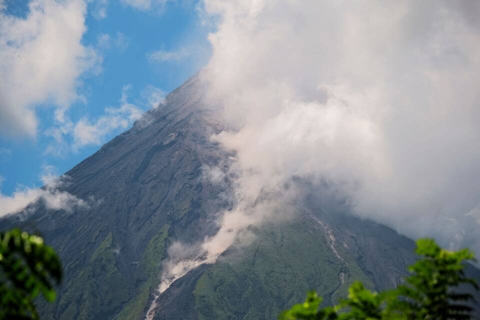 Vulkan Mayon auf den Philippinen Vulkan Mayon auf den Philippinen