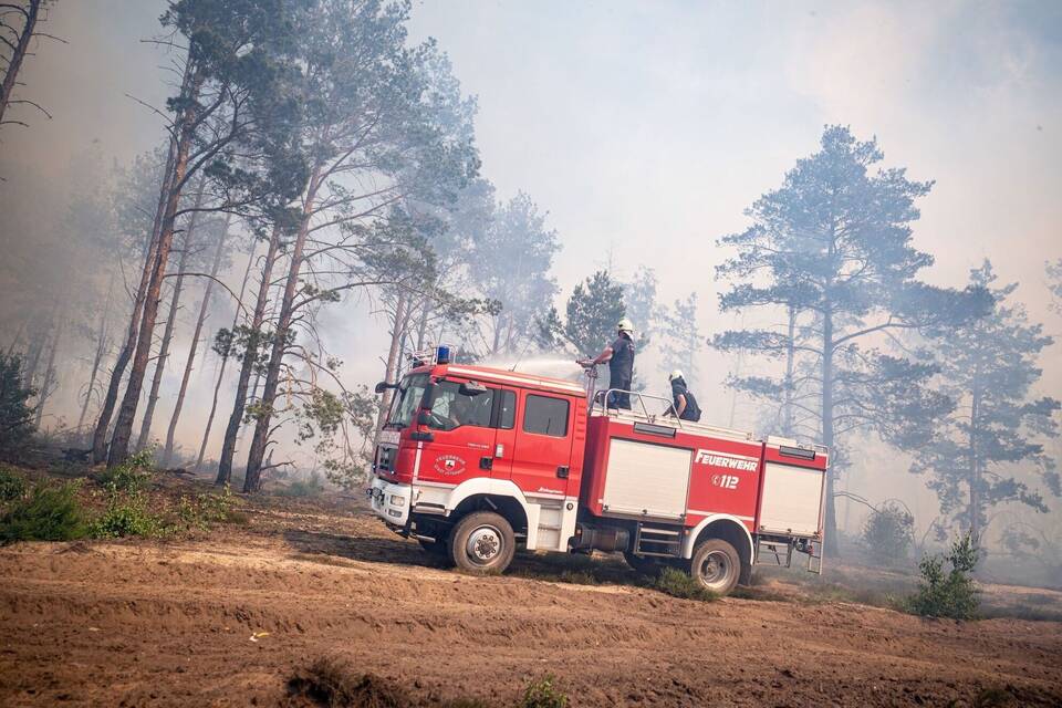 Waldbrand bei Jüterbog