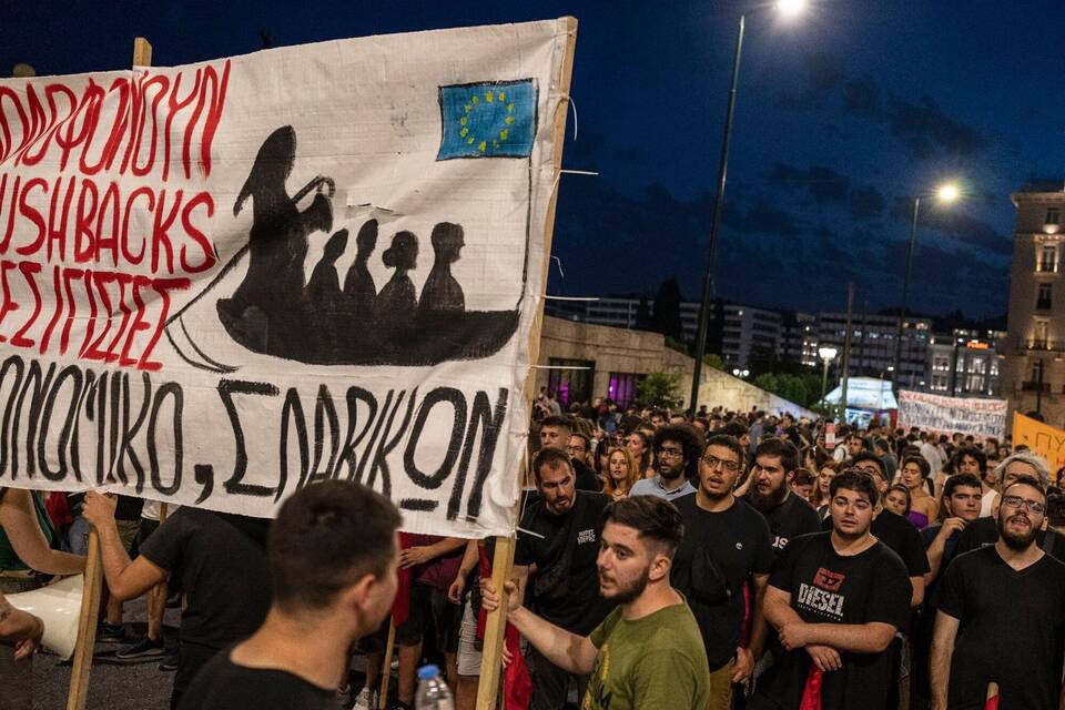Protest nach Bootsunglück in Griechenland Protest nach Bootsunglück in Griechenland