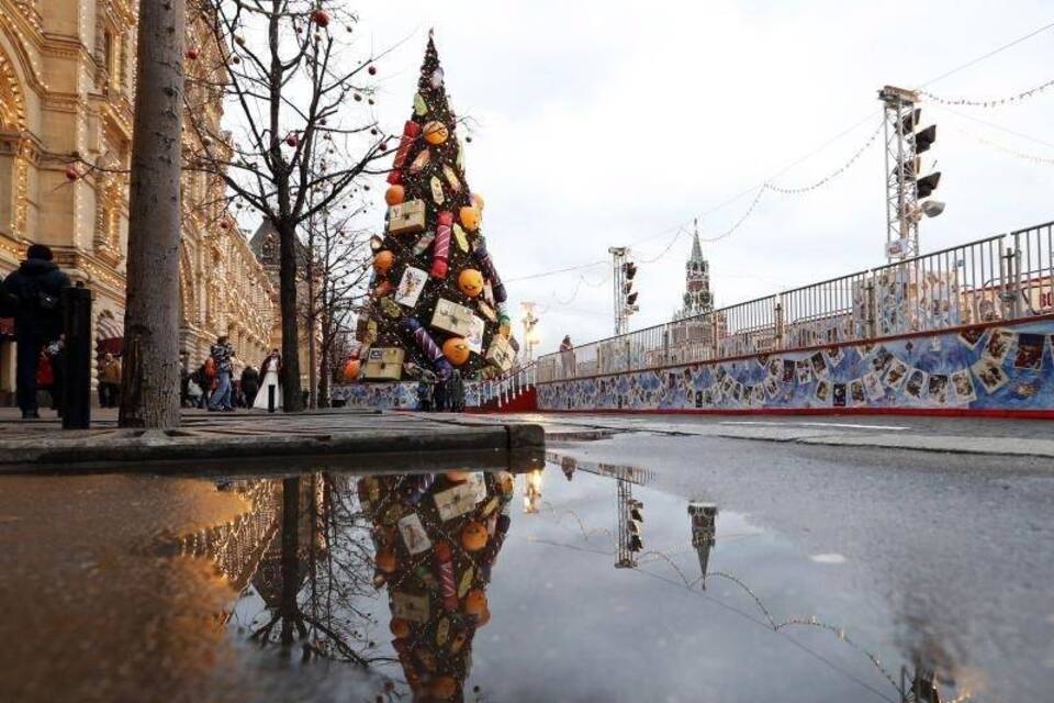 Mildes Wetter in Moskau Mildes Wetter in Moskau