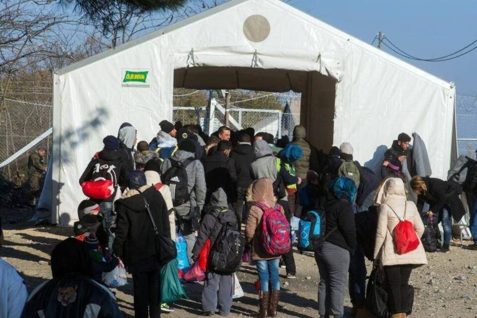 Grenzübergang in Idomeni