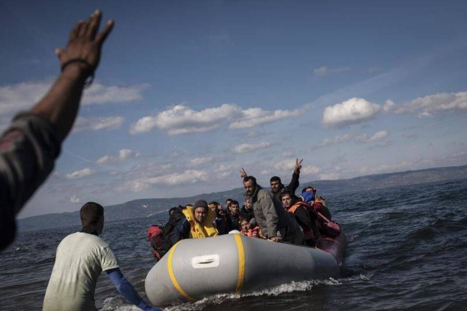 Flüchtlinge erreichen Lesbos