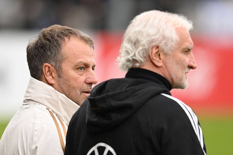 Hansi Flick und Rudi Völler