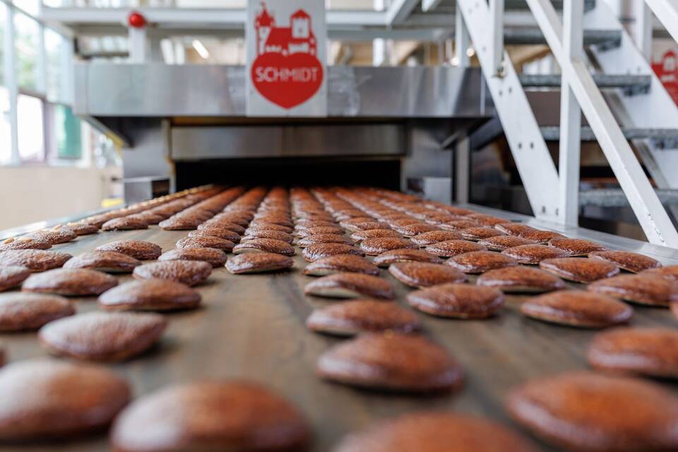 Lebkuchen-Produktion Lebkuchen-Produktion
