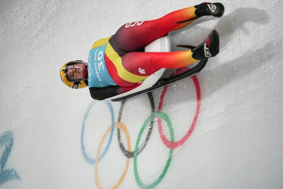 Natalie Geisenberger auf ihrem Rennrodel Natalie Geisenberger auf ihrem Rennrodel