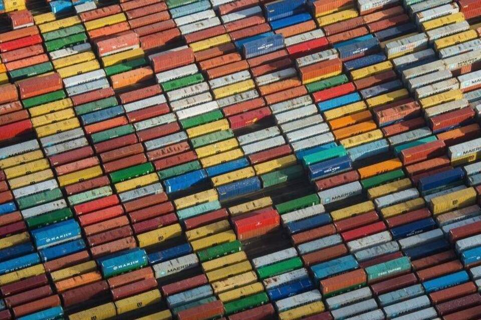 Container im Hafen Container im Hafen