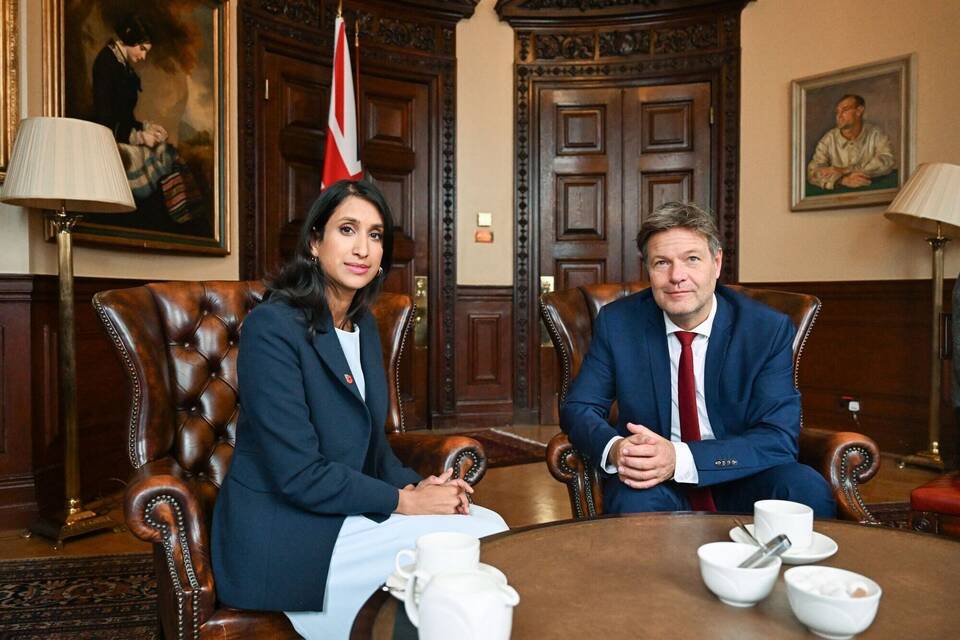 Bundeswirtschaftsminister Habeck in Großbritannien Bundeswirtschaftsminister Habeck in Großbritannien