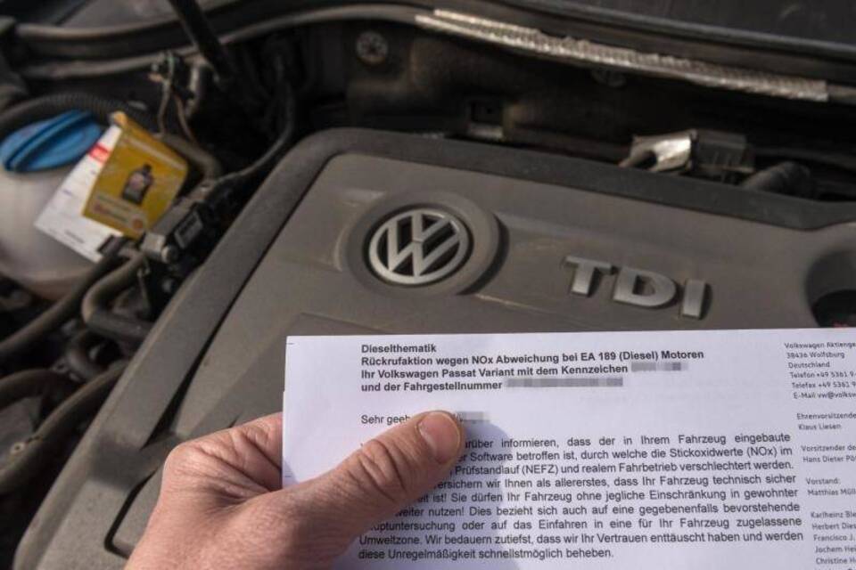 Rückrufaktion VW