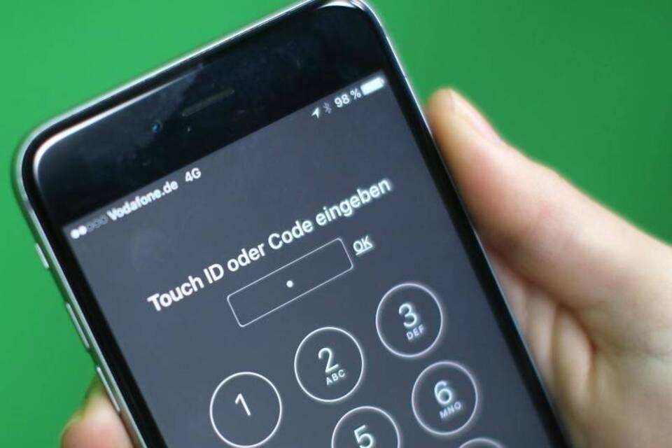 Entsperrung eines iPhone