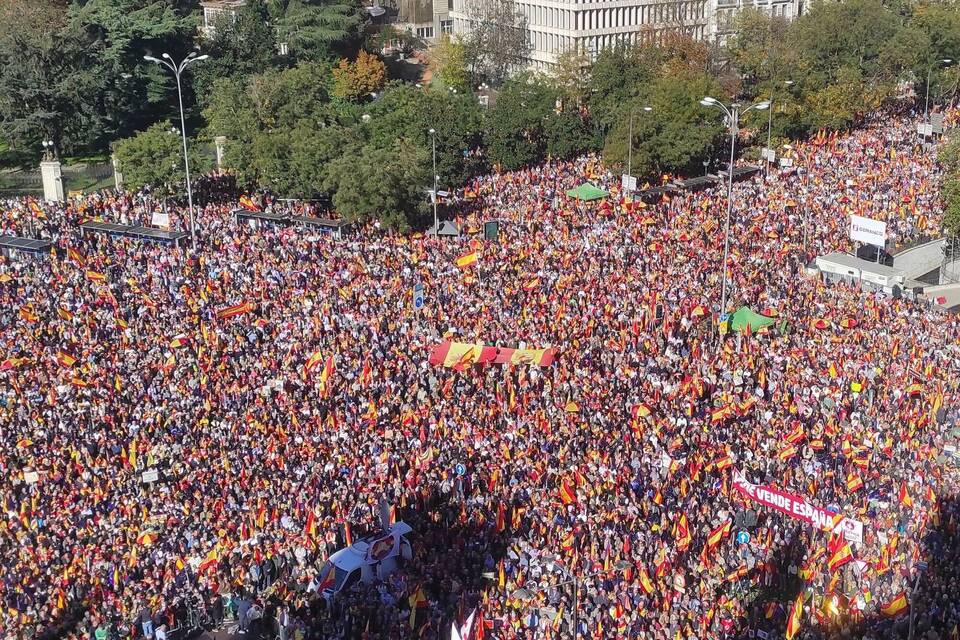 Großdemonstration in Madrid Großdemonstration in Madrid