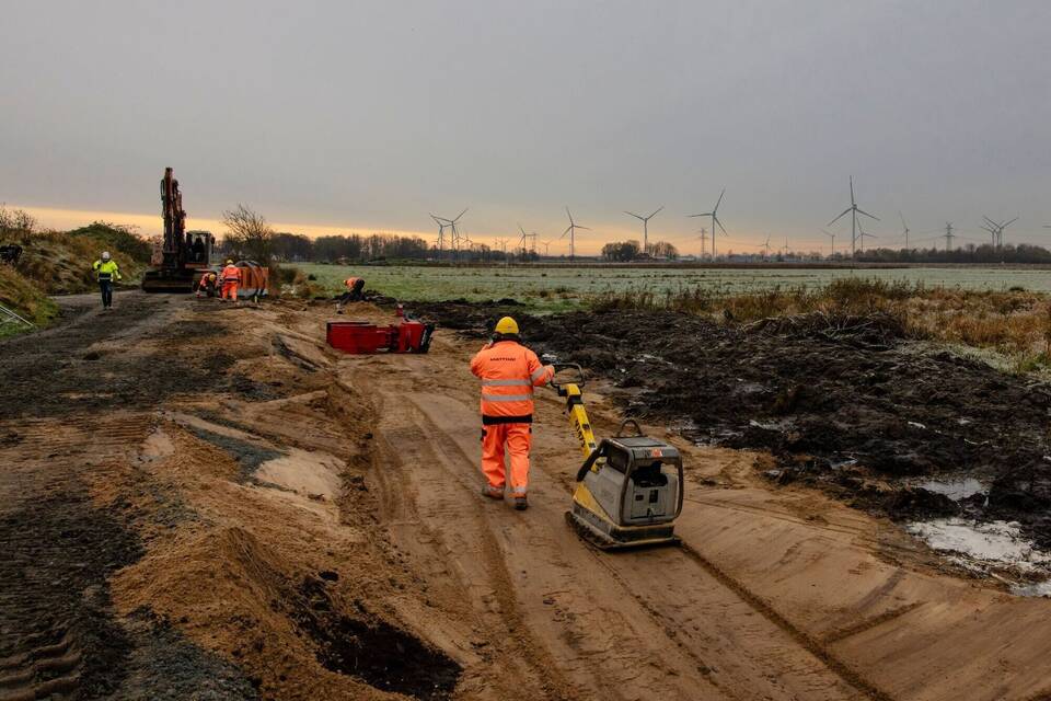 Baustelle für die Northvolt-Batteriefabrik