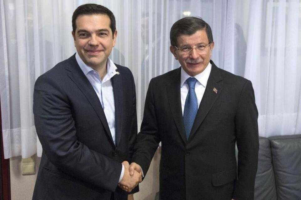 Tsipras und Davutoglu